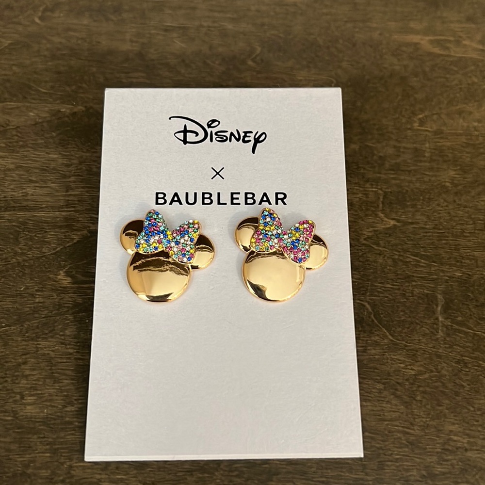 Disney X Baublebar Minnie Mouse earrings!